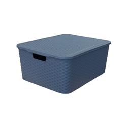 ORGANIZADOR PLASTICO S/RATAN N°2 C/TAPA 310-3 GRIS